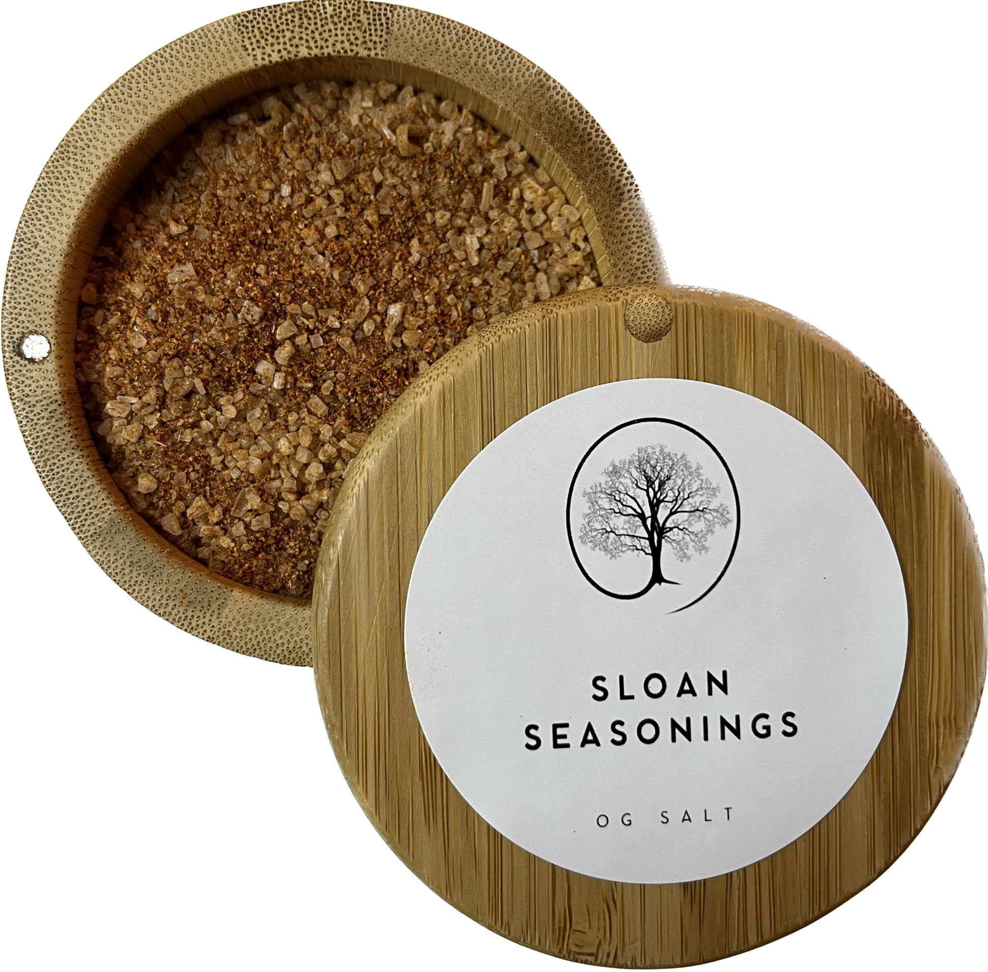 Sloan Seasonings Salt Jar with Bamboo Lid